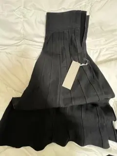 MARGARET HOWELL MHL.ブラック プリーツスカート サイズ1