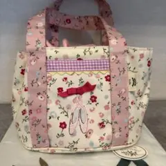 【美品】ローラアシュレイ　弁当袋　ランチバッグ　ランチ巾着　保冷バッグのサムネイル