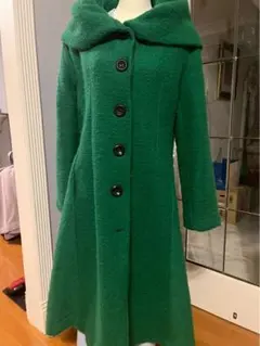EV エブー ロングコート グリーン 超美品！ - メルカリ