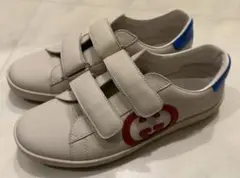 GUCCI レザー スニーカー ベルクロ ホワイトサイズ36（約23センチ）のサムネイル