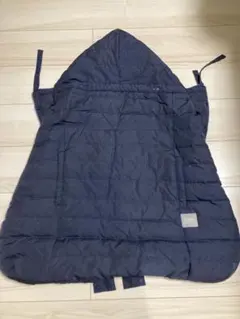 【クリーニング済】BabyHopper フード付き防寒ケープ ネイビー