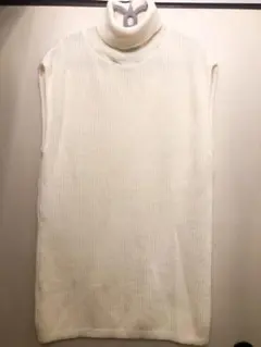 forever21 タートルネックニットワンピース ニットベスト ノースリーブ