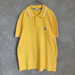 MONCLER ポロシャツ イエロー　半袖　鹿子　XLサイズのサムネイル