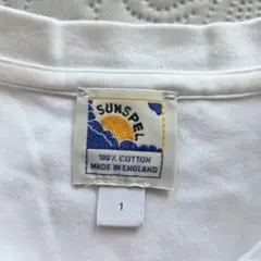 SUNSPEL クルーネックTシャツ ホワイト　1　イギリス製
