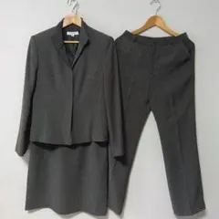グレースーツ　スカートスーツ　パンツスーツ　3点セット　М