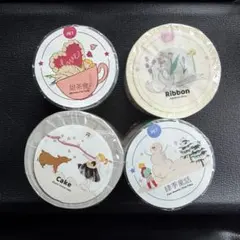 くらはしれい PETテープ 4種×各1ループ おすそわけのサムネイル