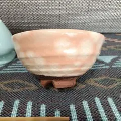 ピンク陶器茶碗セット