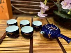 未使用 香蘭社 蘭の香 茶器揃 湯飲み 急須 セット