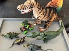 恐竜フィギュアとぬいぐるみ6点セット
