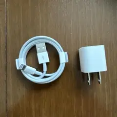 iPhone正規品　LightningケーブルとACアダプタセット