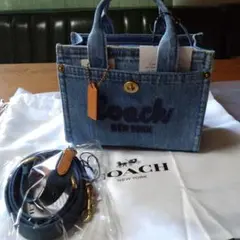 COACH デニム　カーゴトート