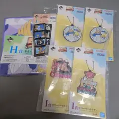 ワンピース 一番くじ ラバーキーホルダー ステッカー タオル