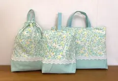 ミントグリーン×ストライプ 入園入学3点セット 女の子 - メルカリ