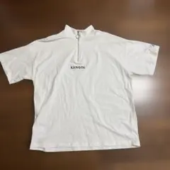 KANGOL ハーフジップ Tシャツ ホワイト