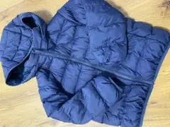 ユニクロ　ダウン　キッズ　110 ネイビー