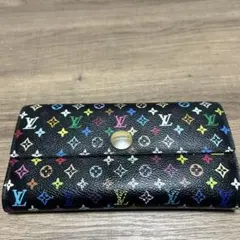 Louis Vuitton ブラック・マルチカラー 長財布