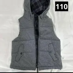 【コムサイズム】　リバーシブルベスト　110