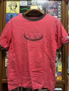 Champion 00s メキシコ製 ロゴ刺繍 プリントTシャツ