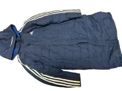 adidas ネイビー ベンチコート