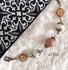 羽織紐　ストールクリップ(クリップへ変更可) 梅　1340