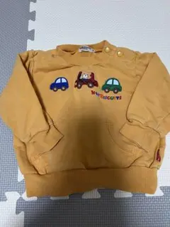 ミキハウス　ホットビスケッツ　トレーナー　90　車