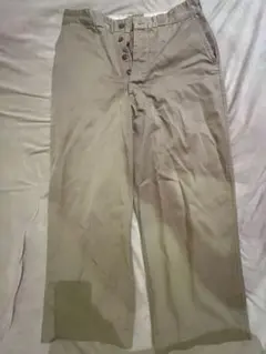 60s us army チノパン　尿素ボタン