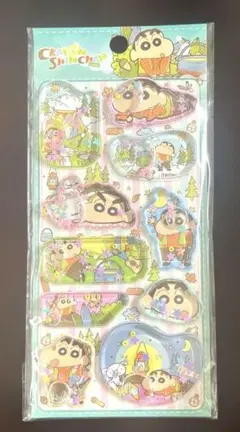 正規品　クレヨンしんちゃん　水シール　ウォーターシール　ステッカー　立体シール