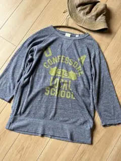 ロゴカットソー　ロゴ　ロンティー　オシャレ　テロっと　カジュアル