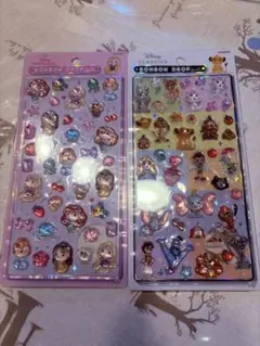 ボンボンドロップ　ディズニープリンセス・クラシックシール2枚セット(正規品)