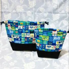 はたらく車② お弁当袋・コップ袋　お弁当セット　働く車