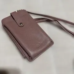 LIZDAYS スマホショルダーバッグ くすみピンク