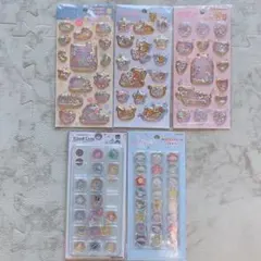 キラッとぷくぷくエアーシール リラックマ すみっコぐらし シナモン おはじき