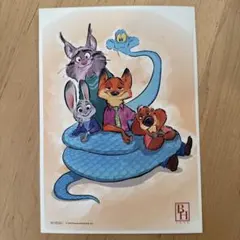 映画ズートピア2入場特典　 ズートピア イラストカード