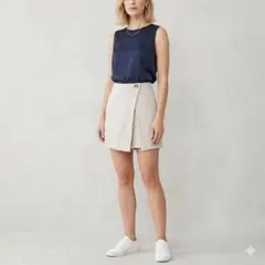 【新品タグ付き】MURUA ラップショートパンツ ベージュのサムネイル