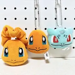 ポケットモンスター 파이리 이상해씨 ぬいぐるみバンド ボールチェーン付き