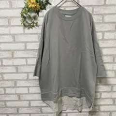 デニフィッツ＊五分丈＊Tシャツ＊チュニック＊カジュアル＊ゆったり＊M