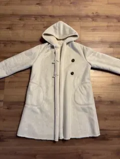 【美品】ムートンコート　ホワイトベージュ