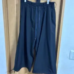 DAMIR DOMA タック ワイドパンツ 黒 44 バレルパンツ ダミールドマ 