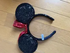 ミッキーマウス カチューシャ 黒と赤