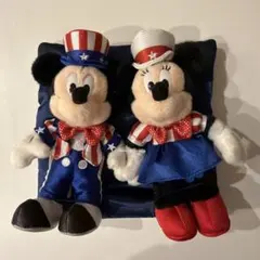ディズニー　ぬいぐるみバッジ　5周年　ミッキー　ミニー