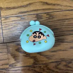 クレヨンしんちゃん コインケース 水色 シリコン