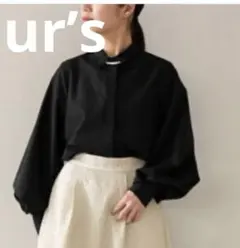【ur’s ユアーズ小林有里コラボブラウス】 　ボリュームスリーブブラウス