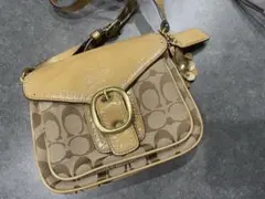 美品 COACH シグネチャー ソーホー ショルダーバッグ レザー