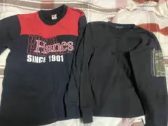 HanesとA DORU KIDSの長袖カットソーセット