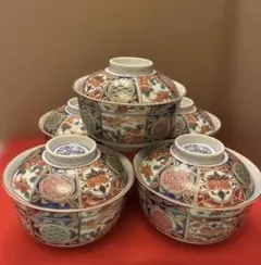 有田焼 陶祥窯 蓋つき煮物椀 2客セット 和食器 染付 赤絵 - メルカリ