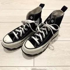美品　CONVERSE ALL STAR ブラック ハイカット　厚底24.5cm