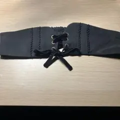 レースアップ コルセットベルト ブラックのサムネイル