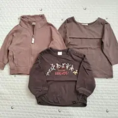 90 トップス まとめ売り ミッキー ロンT 長袖 羽織り 襟 トレーナー