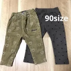 コーデュロイパンツ　ベビードール　ディズニー ミッキー　90