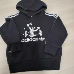 adidas ブラック パーカー 100cm　ディズニー